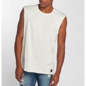 ONLY & SONS sleeveless WHITE TANK - S